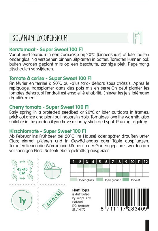 Tomat Cherry Supersweet 100 F1 -Frø-