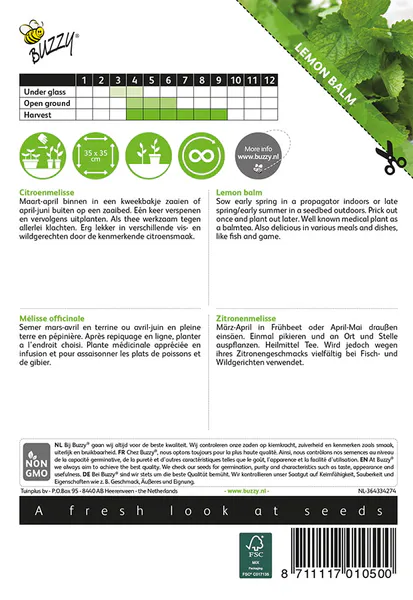 Hovedbilde Sitronmelisse -Frø-